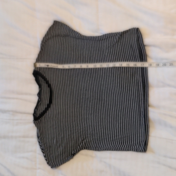 ZARA Cropped Stripe Top S Small - Picture 3 of 6